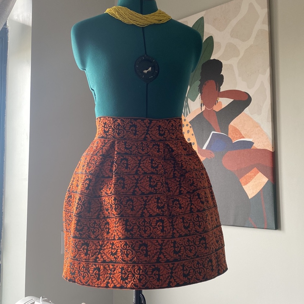 Orange/blue Skirt